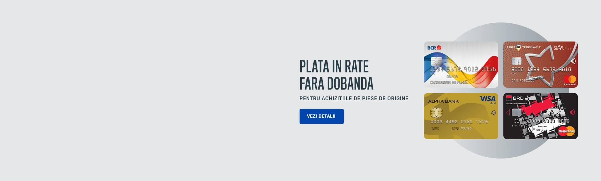 Plata in rate fara dobanda