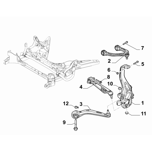 50547029_Brat_oscilant_inferior_stanga_spre_fata_Alfa Romeo