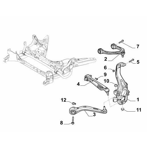 50552328_Brat_oscilant_inferior_dreapta_spre_spate_Alfa Romeo