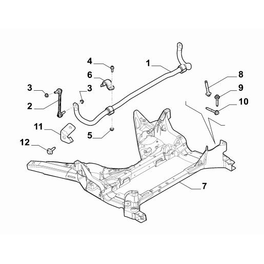 50543141_Bara Stabilizatoare Față Alfa Romeo Giulia | MoparStore - 2.0-2.2L Benzină/Diesel, 210-280 CP
