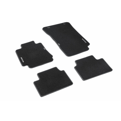 Set covorase mocheta Alfa Romeo Giulia, negre cu logo argintiu | Cod 0050903628 | Moparstore