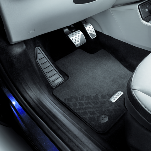 Set covorase premium mocheta Jeep Renegade, negre, cu logo Jeep | Cod 0050928642 | Moparstore