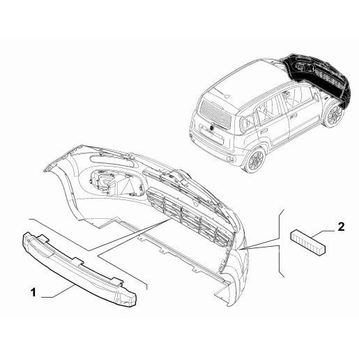 Absorbant Soc Bara Fata 0051880504 Fiat Noua Panda Benzina/Diesel