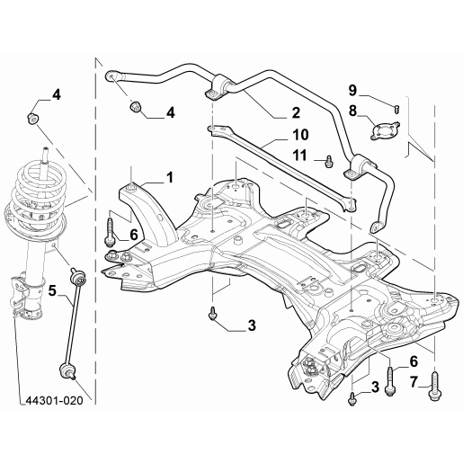 51931814_Bara Stabilizatoare Față Fiat Noua Panda | MoparStore - 1.2-1.3L Benzină/Diesel, 69-75 CP