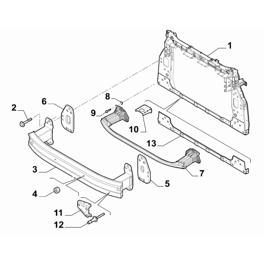 52112369_Armatura_bara_fata_inferioara_Jeep
