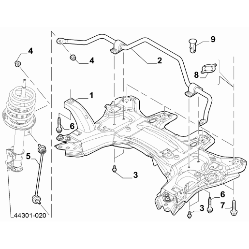 52069109 Bara Stabilizatoare Fata Jeep Renegade 2.0L Diesel