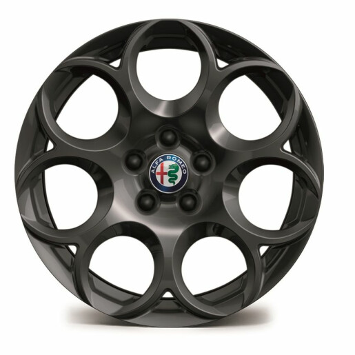 Set Jante Aliaj 17" Negre Alfa Romeo Giulia - Design Sportivo, 7.5J x 17"
