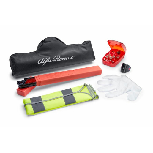 Kit securitate Alfa Romeo Giulietta 0071807724 - Triunghi, vesta, manusi, becuri