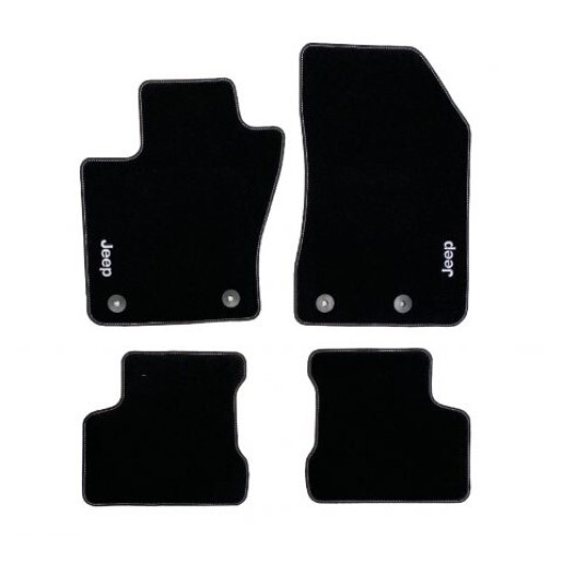 Set covorase mocheta Jeep Renegade, negre, cu sistem de fixare | Cod 0071808559 | Moparstore