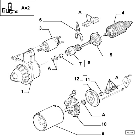 9947400_STARTER_DEMAROR_FIAT_FIAT Comercial_LANCIA 