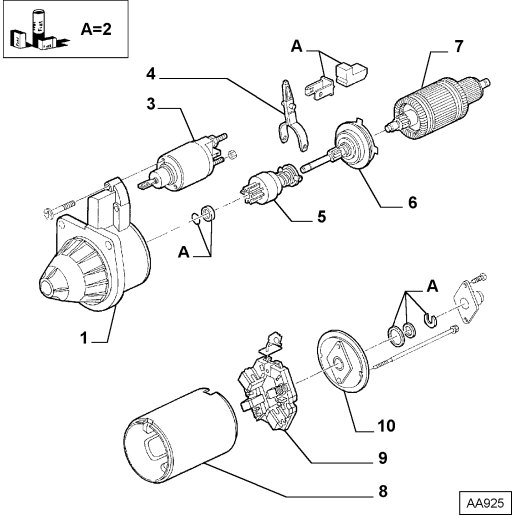9949604_SET_REPARATIE_DEMAROR_ALFA ROMEO_FIAT_FIAT Comercial_LANCIA 