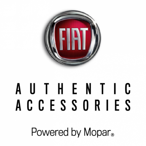 Set covorase velur Fiat 500, negre, cu logo argintiu | Cod 0071807957 | Moparstore