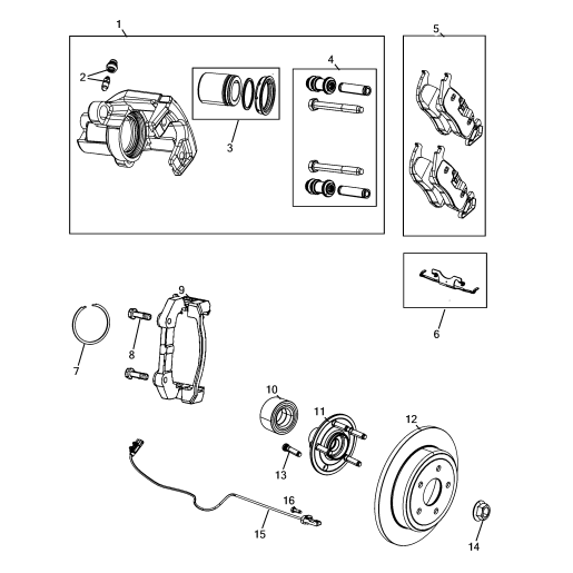 K68052386AA_Placute_frana_spate_Jeep