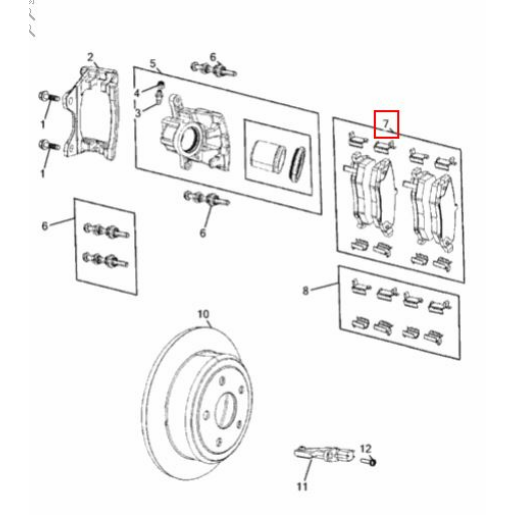 K68386838AB_Placute_frana_spate_Jeep Wrangler