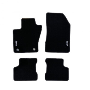 Set covorase mocheta Jeep Renegade, negre, logo Jeep | Cod 0071808561 | Moparstore