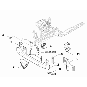 Armatura bara fata Alfa Romeo Stelvio 0050535306