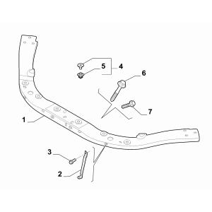 Trager ramforsare superioara Alfa Romeo Stelvio 2.0–2.2 cod 0050538751