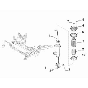 Amortizor fata dreapta Alfa Romeo Stelvio - 0050551257