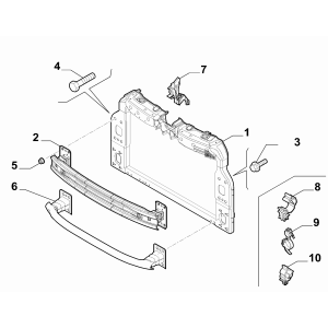 Armatura Bara Fata Fiat Noua Panda 1.2 - 0051830614