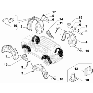 Pasaj roata stanga fata