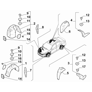 Pasaj roata stanga fata