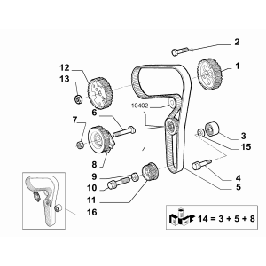 Rola intinzatoare curea distributie