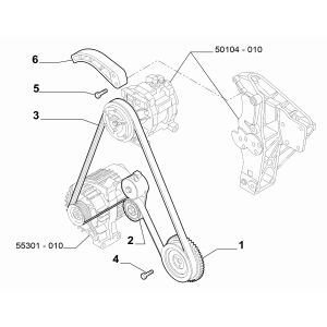 CUREA ACCESORII - ALTERNATOR SI COMPRESOR