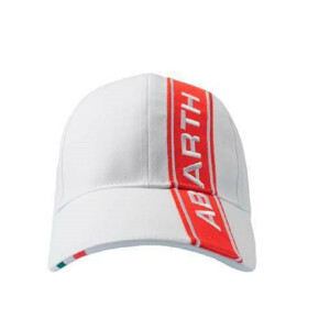 Sapca Abarth alba cu dunga rosie cod 0059106055