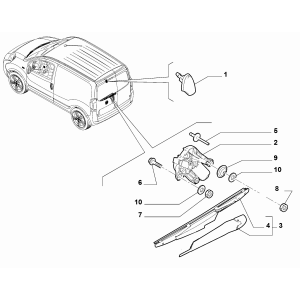 Stergator Luneta Fiat Fiorino Qubo - 0071744176