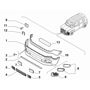 Bara Fata Inferioara Jeep Renegade - 0735598589