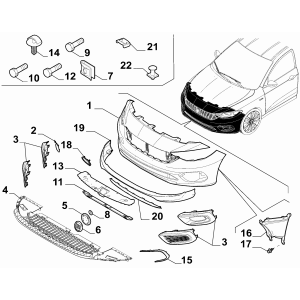 Ornament bara fata stanga