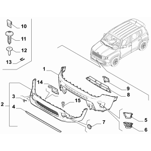 Bara Fata Inferioara Jeep Renegade - 0735688738