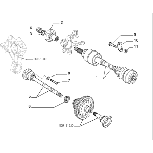 Arbore Intermediar Fiat Croma 2.5 V6 Lancia Thema 7574304