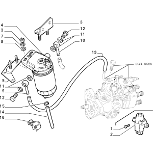 ANSAMBLU FILTRU COMBUSTIBIL