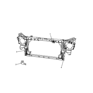 Trager Radiator Jeep Wrangler - 55077976AF