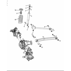 Amortizor Față Stânga/Dreapta Original Jeep Wrangler 2.8L Diesel (200 CP) - Cod OE K68027799AE