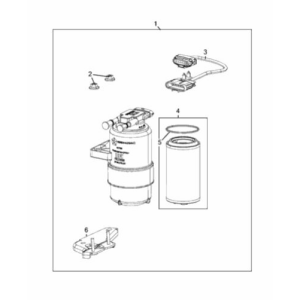 Filtru combustibil Jeep Wrangler 2.2L diesel - K68235275AB
