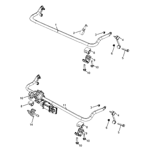 Bieleta antiruliu fata Jeep Wrangler - K68293033AB
