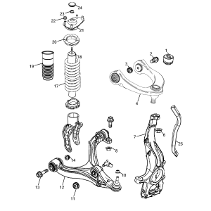 K68282728AC_Brat oscilant dreapta Jeep Grand Cherokee 3.0 Diesel
