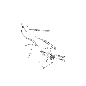 K68359568AA_Lamele stergator parbriz dreapta Jeep Compass 1.4 Benzina