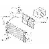 Radiator Răcire Motor pentru Fiat Ducato 2.3L, 130 CP, Cod 1382427080