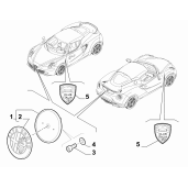 Emblema fata Alfa Romeo Giulia Giulietta Stelvio 0050541293