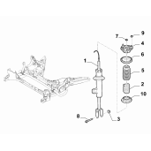 Amortizor fata stanga Alfa Romeo Stelvio - 0050551258