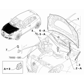 Capotă motor originală 0050559416 pentru Alfa Romeo Giulietta 1.6 - 2.0 Diesel