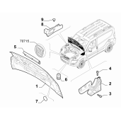 Capotă motor originală 0051810378 pentru Fiat Doblo 1.3 Diesel 90 CP