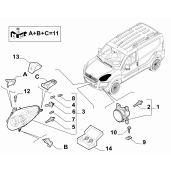 Far stanga Fiat Doblo 1300 cmc, 90 CP Diesel | Cod 0051810672