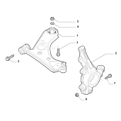 Brat Oscilant Stanga Fiat Doblo 1.3 Diesel - 0051932035