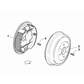 Tambur frana Fiat Tipo Sedan 0051990128 - Compatibil motor benzina 1.4 95CP