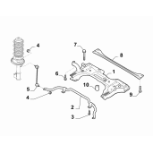 Bieleta antiruliu fata Fiat Doblo 1.3 Diesel - 0052042281