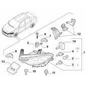 52145170_Far stanga Fiat Tipo Hatchback, Sedan 1400-1600 cmc  Benzina si Diesel